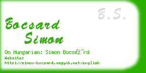 bocsard simon business card